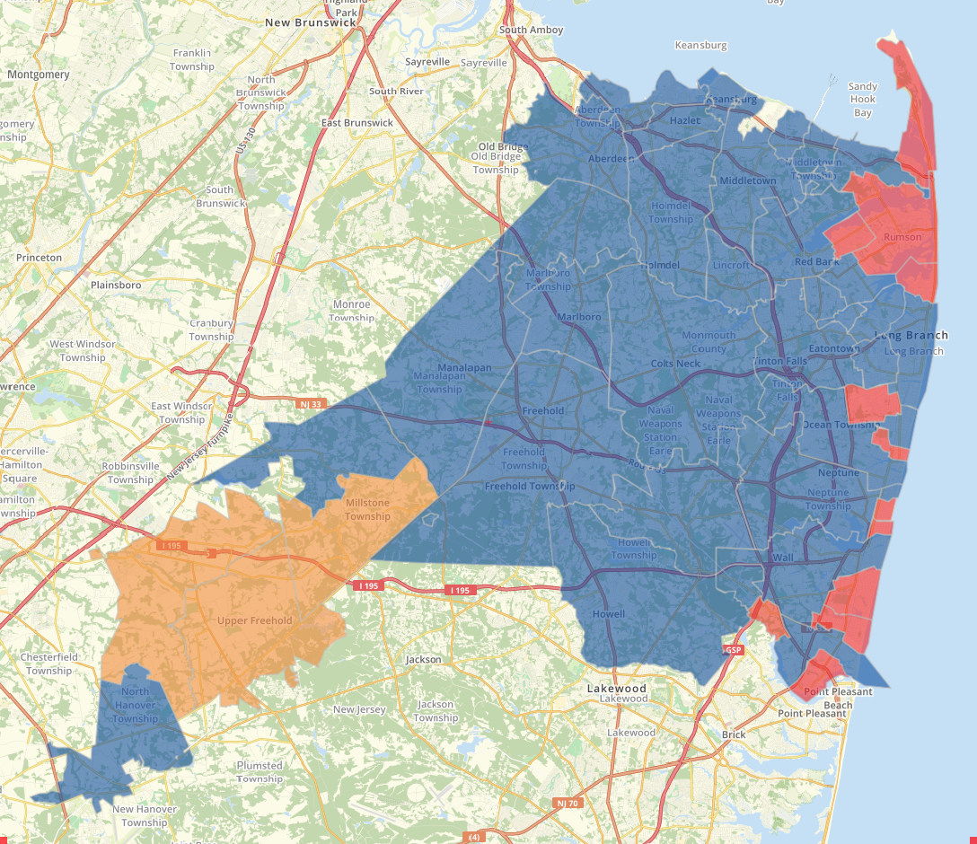 Monmouth County Progress Map